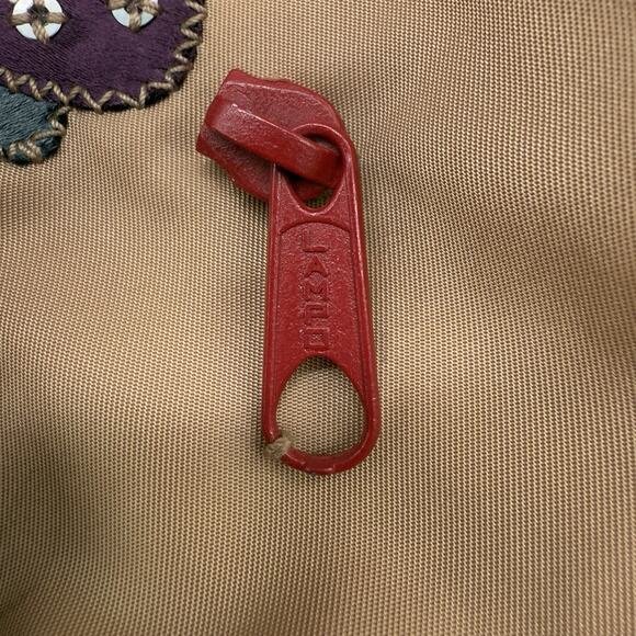 Prada Nylon Floral Applique Shoulder Bag Pink Beige Made in Italy - Picture 6 of 16